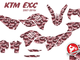 Наклейки KTM EXC SX SXF 2007-2010