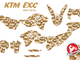 Наклейки KTM EXC SX SXF 2007-2010